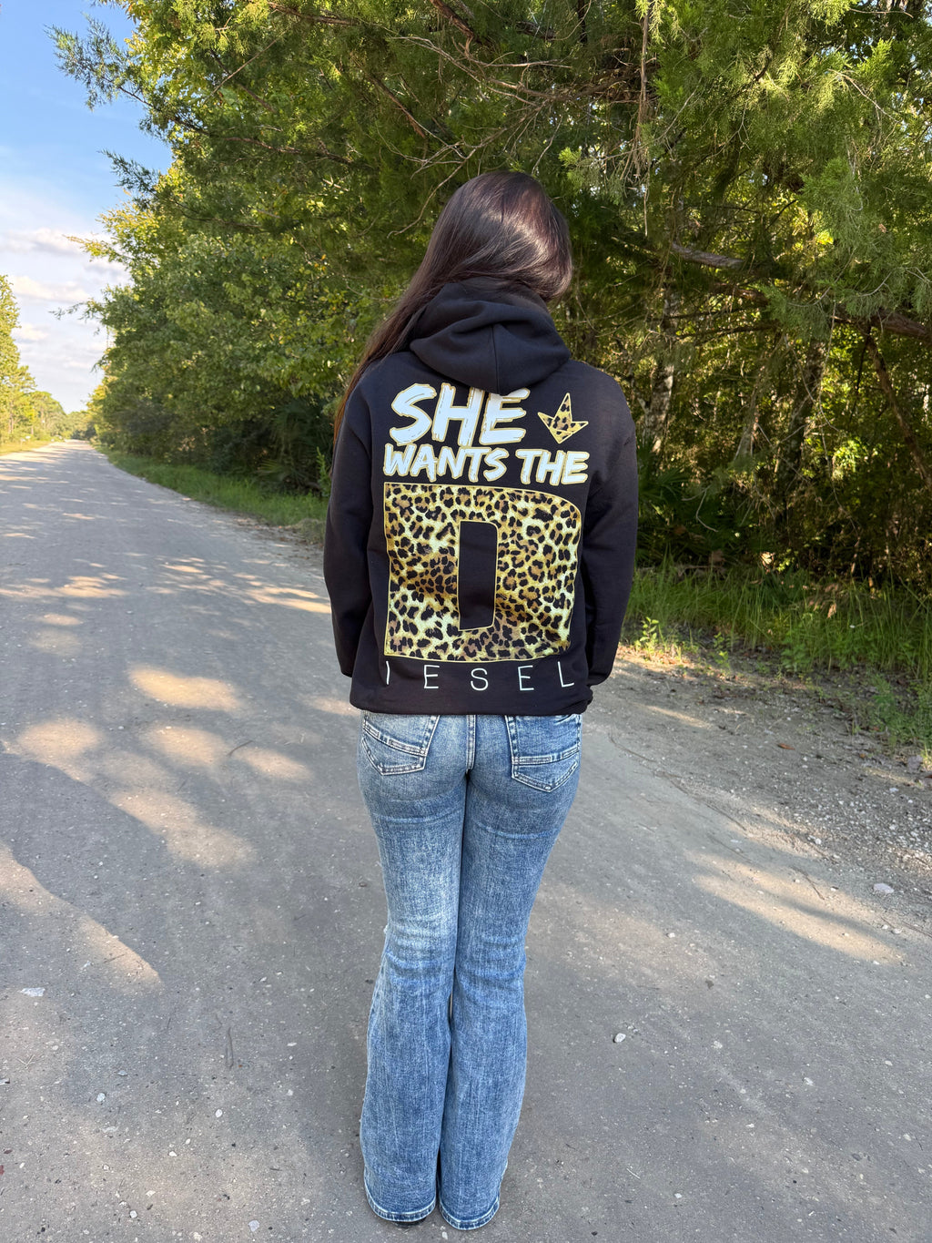 She Wants The Diesel Leopard Hoodie
